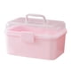 thumbnail image 1 of Contenedor de accesorios para el cabello cubierta transparente con cerradura desmontable para niños de baño 2 capas M Zulema Caja de almacenamiento de joyas, 1 of 7