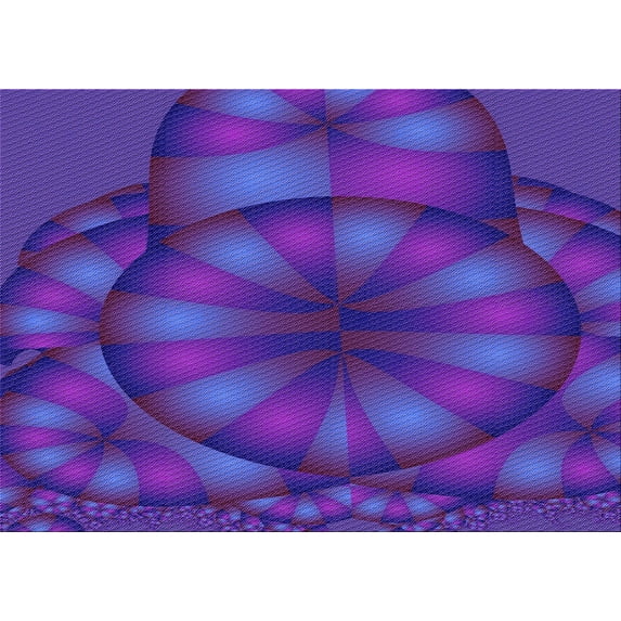 Ahgly Company Machine Washable Indoor Rectangle Transitional ly Purple Area Rugs, 5' x 7'