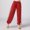 Red, variant on Girls Dancewear Pants, Party Elastic Waist Fashion Cotton Performance Pants Purple Size 8