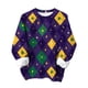 thumbnail image 1 of Sudadera con Capucha para Mujeres de Moda Suelta Cuello Redondo Imprimir Carnaval Manga Larga Sudadera Casual Invierno Top, 1 of 3