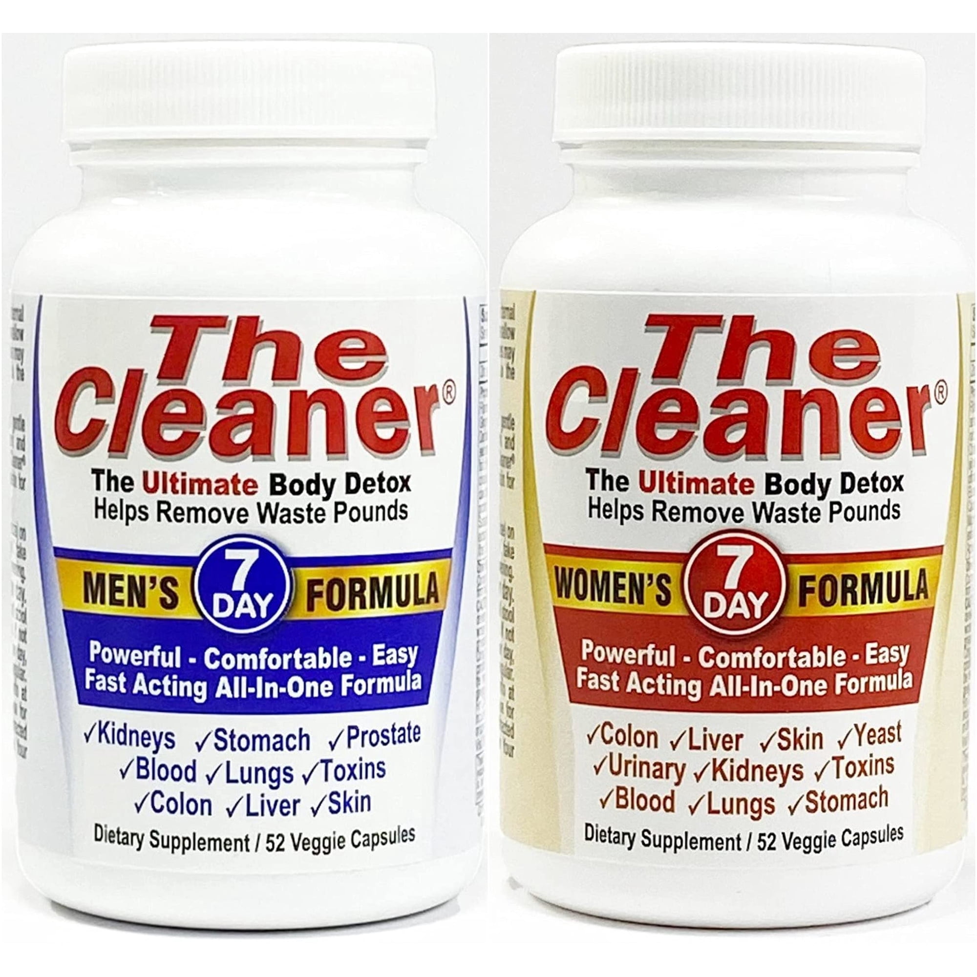 Century Systems The Cleaner 7-Day Women's and 7-Day Men's Formula, 52 Capsules Each