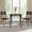 Black, variant on COZONY Dining Table Set for 2, Spiral Leg Table & 2 Chairs, 3-piece Space-Saving Kitchen Set