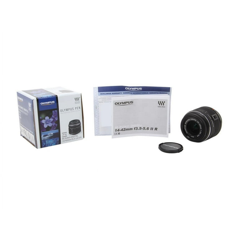 ✨美品✨ブラック✨OLYMPUS M.ZUIKO 14-42mm　433-2 Olympus M.Zuiko Digital 14-42mm f/3.5-5.6 II R Lens for