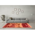 thumbnail image 3 of Ahgly Company Indoor Round Oriental Orange Industrial Area Rugs, 8' Round, 3 of 4