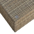 thumbnail image 4 of Modway Convene Outdoor Glass & Synthetic Rattan Coffee Table in Brown, 4 of 7