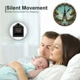 thumbnail image 6 of Eiffel Tower Paris Wall Clock 10 Inch Silent Non Ticking Round Clock Decoration for Living Room Kitchen Bedroom Bathroom Office Classroom, 6 of 8