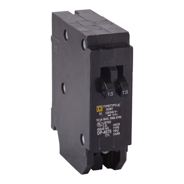 Disyuntor Schneider Electric HOMT1515CP 2-15A Tándem