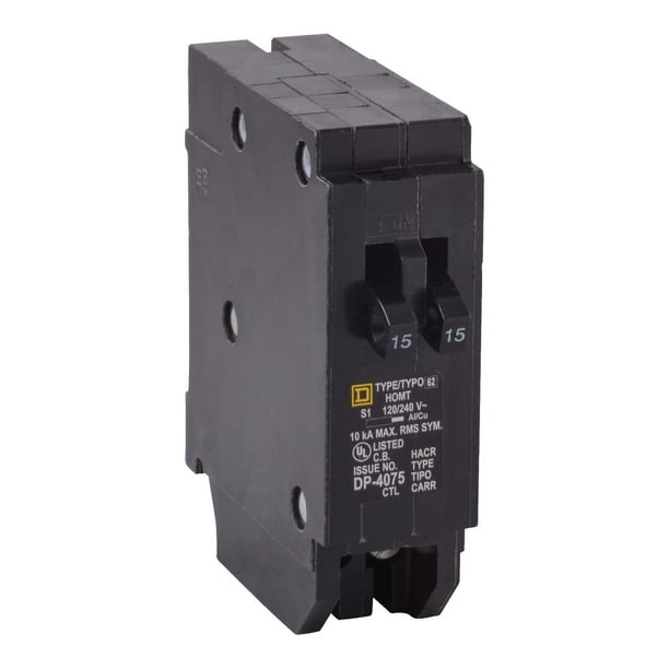 Disyuntor Schneider Electric HOMT1515CP 2-15A Tándem