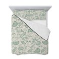 thumbnail image 7 of Green Spring Floral Full Size Down Alternative Comforter, Lightweight Comforter Quilt Bedding Set with Pillow Shams Summer Botanical Vintage Farmhouse All Seasons Bed Comforter Duvet Insert 78"x90", 7 of 7