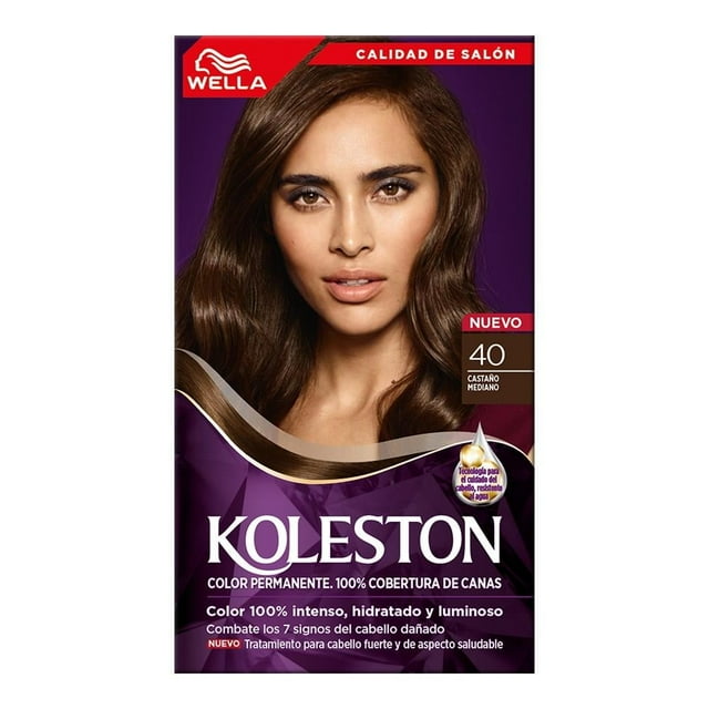 Tinte para cabello Koleston 40 castaño mediano