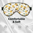 thumbnail image 5 of Rocae Bee and Flowers for Mask for Women Men, Luxury Eye Cover Eye Shade with Adjustable Strap for Travel, Nap, Meditation, 5 of 7