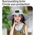 thumbnail image 6 of Cooling Fan Hat for Kids 3-12Years Quick Drying Solar Powered Fan Caps Sun Protective Hat Children Solar Fan Fishing Hat, 6 of 9