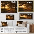 thumbnail image 4 of Designart "Country Retreat at Sunset" Landscapes Floater Framed Wall Art Print, 4 of 7