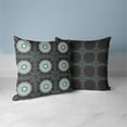 thumbnail image 3 of Twilight Blossom Indoor/Outdoor Pillow with Removable Cover in Black 26x26, 3 of 5