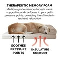 thumbnail image 4 of FurHaven Pet Products Plush & Suede Memory Top Sofa Pet Bed for Dogs & Cats - Almondine, Jumbo Plus, 4 of 13