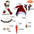 thumbnail image 3 of Kit de decoración de muñeco de nieve navideño, disfraz de traje, ojos, juguete de regalo para jardín, muñeco de nieve F, 3 of 8