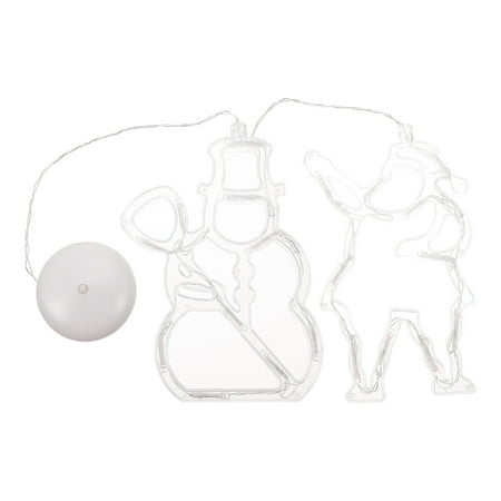 

NICEXMAS 2PCS Xmas Door Welcome Suction Cup Chandelier Home Mall Window Xmas Sucker Lamp