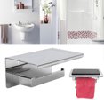 thumbnail image 3 of Paper Towel Holder, Tissue Storage Shelf Paper Towel Rack Recessed Tabletop Bathroom Organizer Scratch Resistance  For Home, 3 of 8