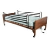 Drive Medical Semi Electric Hospital Bed with Full Rails and Innerspring Mattress