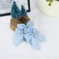 thumbnail image 5 of 10PCS Christmas Bows Various Styles Bows Fabric Christmas Tree Garland Accessories Decoration Party Party Decorations Blue, 5 of 8