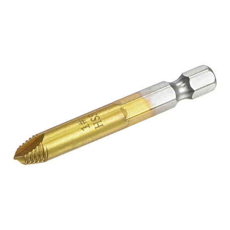 

Uxcell #1 1/4 Hex Shank Titanium Coated High Speed Steel Damaged Screw Extractor