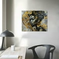 thumbnail image 4 of Nawypu  African American Wall Art - Black Girl Wall Art Paintings for Wall - Graffiti Canvas Wall Art for Living Room Bedroom Office Decor - Colorful Black African Woman Picture Framed, 4 of 5