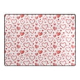 thumbnail image 4 of Ryvnso Hearts Bow Area Rug Floor Mats Non-Slip Home Carpet 63 x 48 inch, 4 of 7