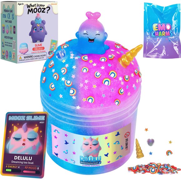 Kit de slime MOOZ DELULU Unicorn Cloud Dough 198 g