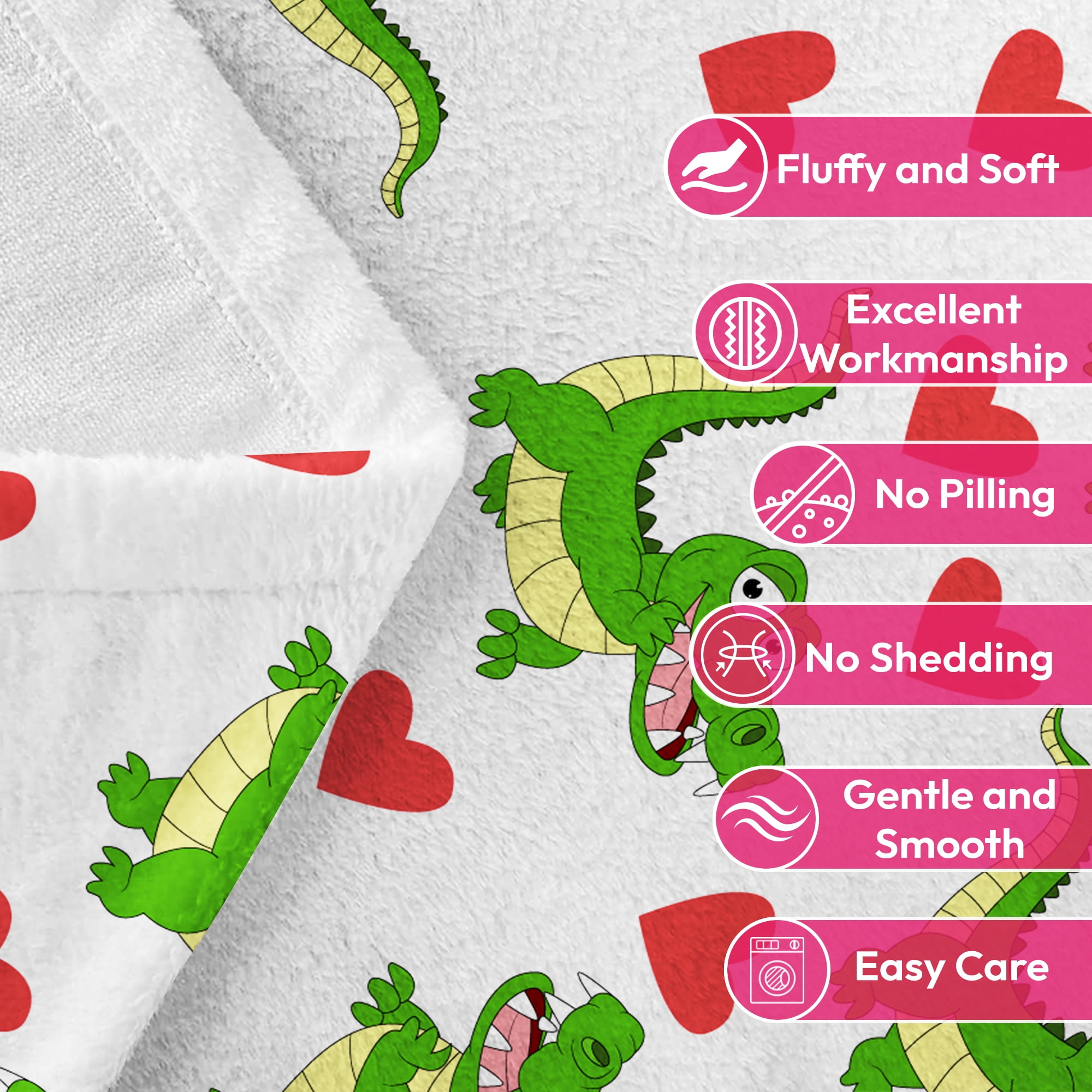 Flannel Fleece Throw Blanket, Soft Large Throw Blanket, Lightweight Cozy Plush Throw Blanket Fit Sofa Bed, 30"x40", Dinosaur