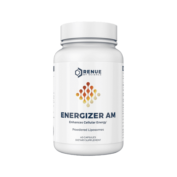 RENUE by SCIENCE Energizer AM | Liposomal Resveratrol Hesperidin & Green Tea Supplement | 60 Capsules with Trans Resveratrol (65mg) Hesperidin (150mg) Green Tea Extract (35mg) - Non-GMO | Made in USA