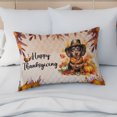 thumbnail image 4 of Happy Thanksgiving Dachshund Welcome Thankful Fall Autumn Pumpkin Quilt Pillowcase Wiener Dog Lover Gifts Idea Throw Pillow Cover Bed Home Decor - 02021, 4 of 5