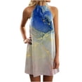 thumbnail image 1 of Moda mujer verano Casual Pullover impresión Sexy sin mangas MIni vestido Fridja hjkh4870, 1 of 5