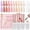 12 Colors Builder Nail Gel Set02, variant on Saviland 5-in-1 Builder Nail Gel Set - 6 Colors Clear Milky Pink Nudes Base Strengthening Gel Nail Polish for Natural Nail Extensions Nail Art