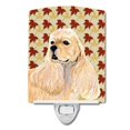 thumbnail image 1 of Carolines Treasures SS4334CNL Cocker Spaniel Fall Leaves Portrait Ceramic Night Light, 6x4x3, Multicolor, 1 of 2