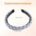 thumbnail image 5 of Unique Bargains Thick Braided Headbands Non-slip Fashion Headbands Twisted Braid Knotted Hair Hoop for Women Blue, 5 of 7
