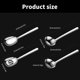 thumbnail image 3 of 4PCS Professional Kitchen Utensils Set Cooking Accessories Cooking Utensils 304Stainless Steel Texture for Cooking, 3 of 4