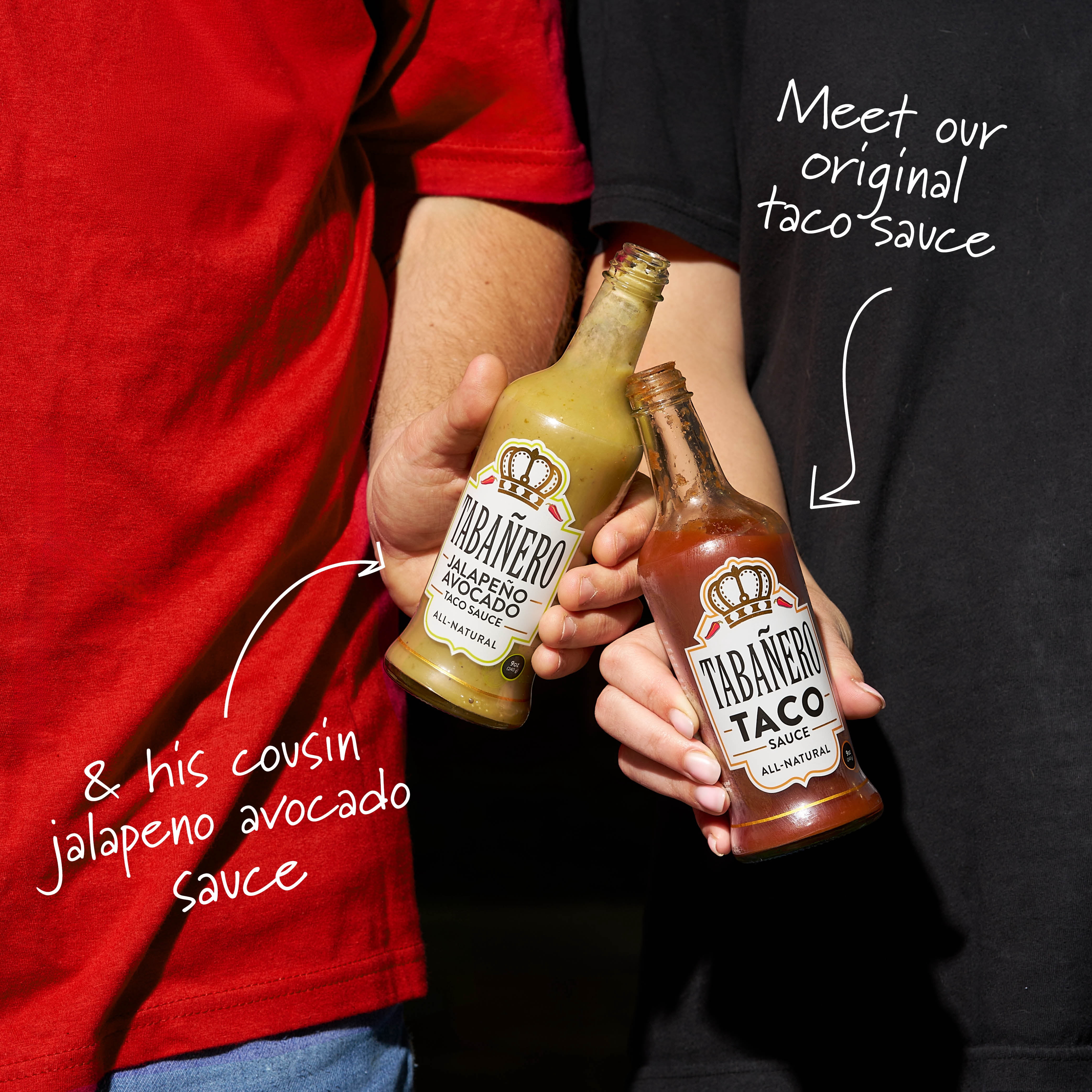 (4 pack) Tabanero Original Taco Sauce - 9 oz Glass Bottle