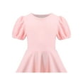 thumbnail image 5 of Girls Dress Pink Solid A-line Vintage Puff Sleeve Spring Summer 4 Years, 5 of 8