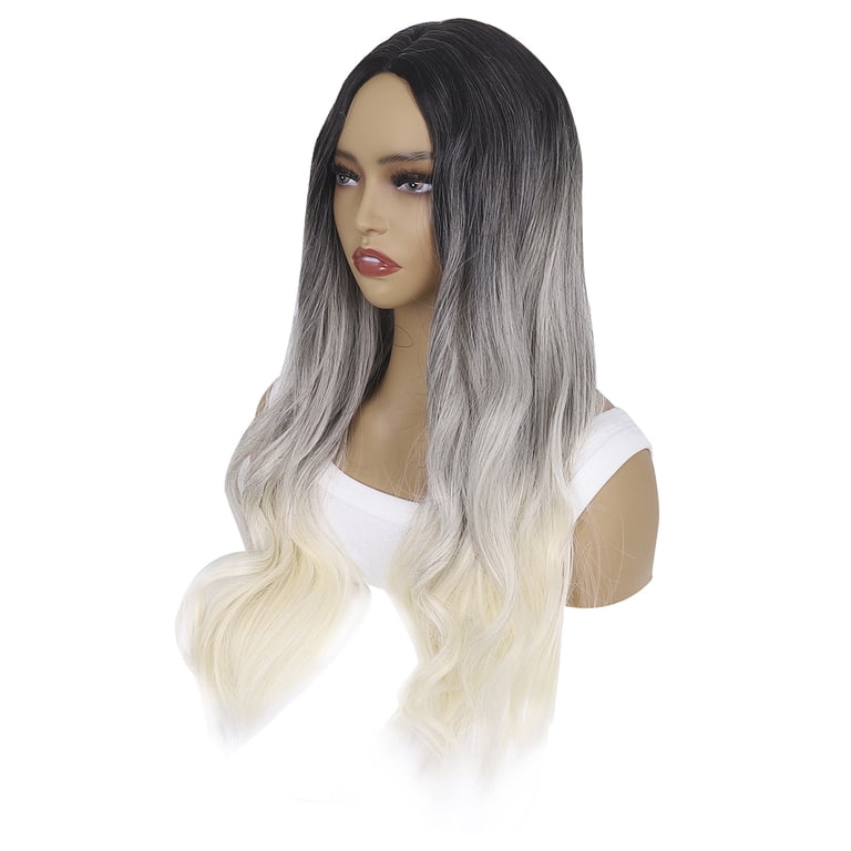26 Inch/ 65 cm Long Curly Wavy Gray Wigs for Women Side Part  display picture 2