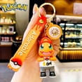 thumbnail image 3 of LLavero de dibujos animados de silicona 3D con colgante de pareja adorable Pokemon Pikachu pequeño dragón de fuego portátil pequeño regalo., 3 of 5