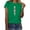 Green, variant on ChaoHeng Tops for Women Women Summer T-Shirts Shoulder Length Women's Fashionable Round Neck Letter Printed Short Sleeved T-Shirt