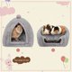 thumbnail image 5 of Gran cueva para conejos, cama cálida, tienda de campaña, casa, Animal PEQUEÑO, escondite triangular para conejo, conejillo de indias, hurón, 5 of 5