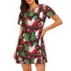 thumbnail image 1 of Easygdp Merry Christmas1 Camisón de manga corta para mujer, informal, estampado, 1 of 6