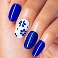 thumbnail image 2 of Dashing Diva GLOSS Gel Nail Polish Strips, Flor Azul, Includes 32 Strips, 2 of 6