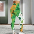 thumbnail image 5 of EHRWE High Waisted St.Patrick's Day Leggings for Women Shamrock 2024 Casual Stretchable Printed Tight Lifting Fitness Leggings Yoga Pants, 5 of 5