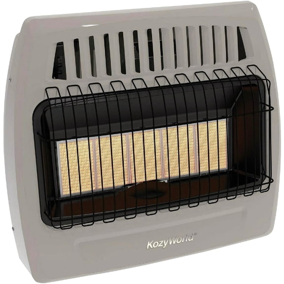 Comfort Glow Infrared Gas Heater KWN521 - 30000 BTU, Vent-Free, Indoor, Heats 1250 Sq Ft