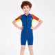 thumbnail image 3 of Naiovety Trajes de neopreno para niños, traje de buceo con protección solar, pantalones de manga corta de nailon de neopreno ultrafino, traje Deportes acuáticos naranja M, 3 of 6