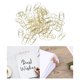thumbnail image 4 of 100 clips para papel, mini corazones, clips para papel para uso en oficina, escuela y personal (20 mm) Oro, 4 of 9