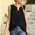 thumbnail image 2 of DxhmoneyHX Tank Tops for Women V Neck Loose Sleeveless Shirts Loose Fit Tunic Tees Causal Trendy Summer Beach Vacation Blouse, 2 of 6
