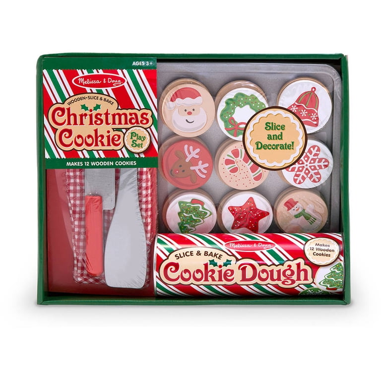 Melissa & Doug Slice and Bake Wooden Christmas Cookie Play Food
